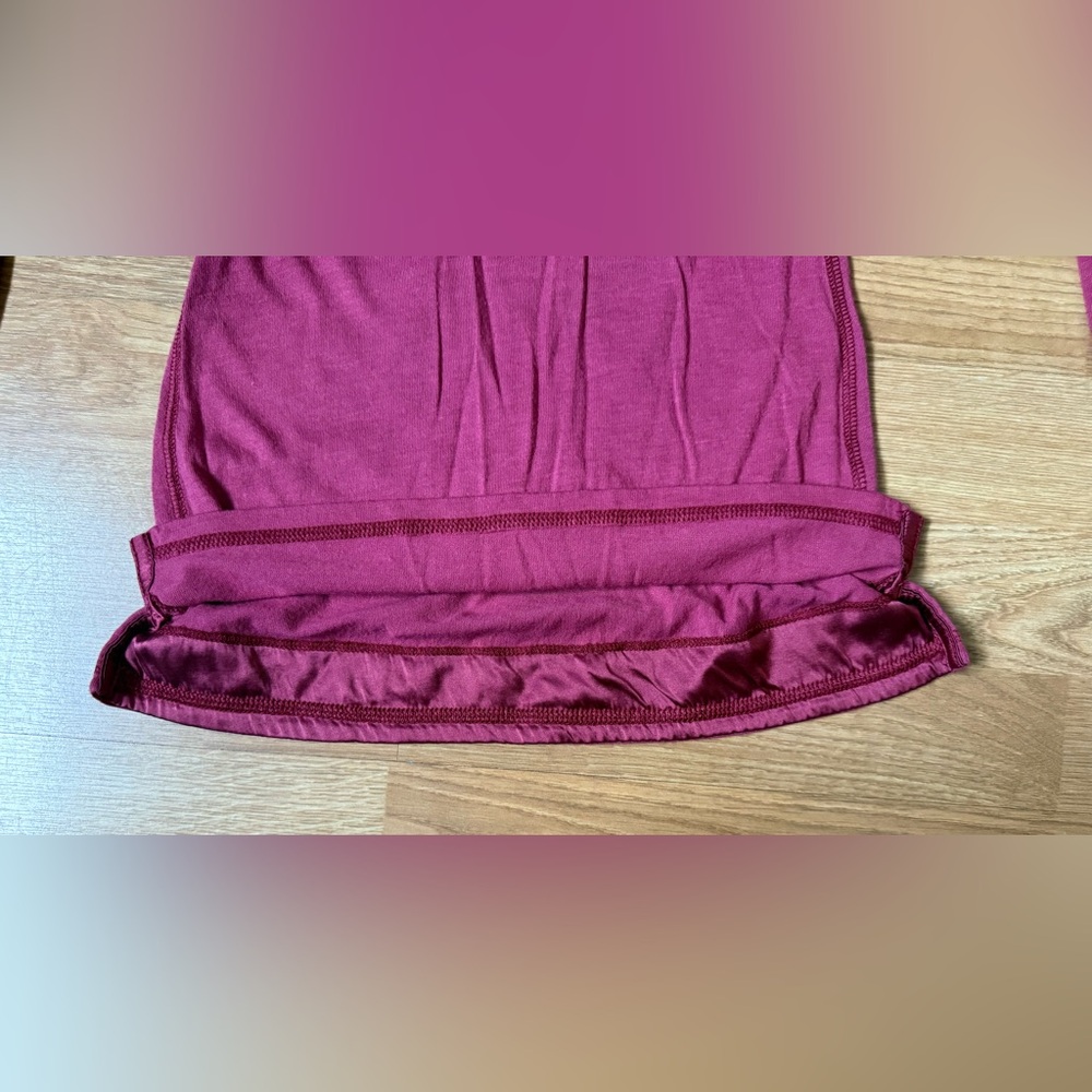 Abercrombie & Fitch Extremely Rare Vintage Y2K Long Sleeve Maroon Henley Top - Picture 5 of 7